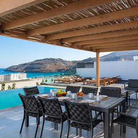 Rocabella With Heated Pool & Jacuzzi In Lindos *