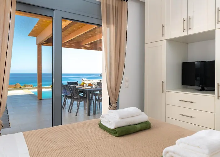 Villa Rocabella With Heated Pool & Jacuzzi In Lindos *