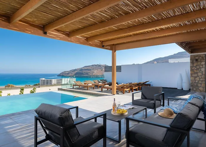 Rocabella With Heated Pool & Jacuzzi In Lindos *