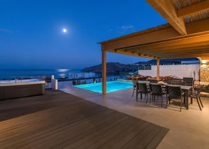 Villa Rocabella With Heated Pool & Jacuzzi In Lindos Vlicha (Rhodes)