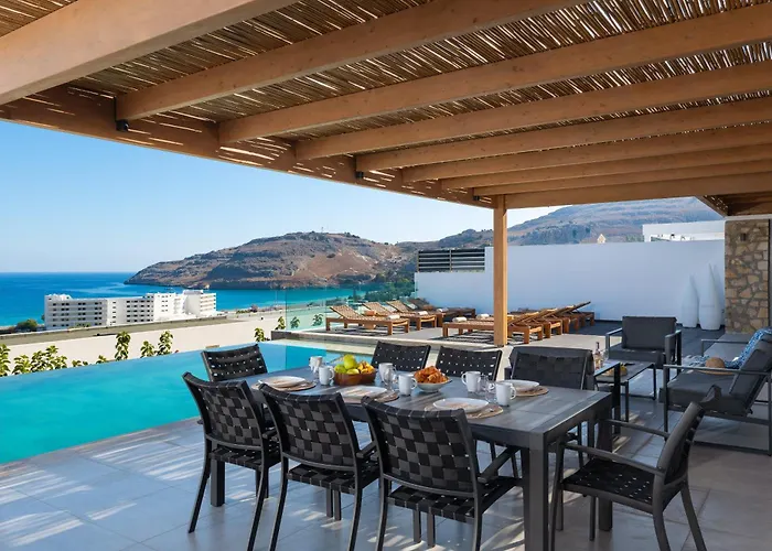 Rocabella With Heated Pool & Jacuzzi In Lindos *